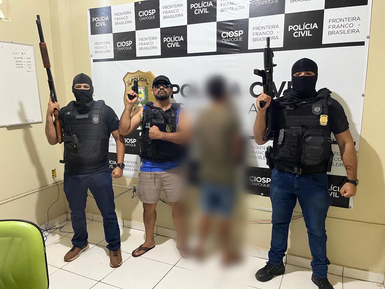 EM OIAPOQUE, POLÍCIA CIVIL PRENDE HOMEM EM FLAGRANTE POR TRÁFICO DE DROGAS